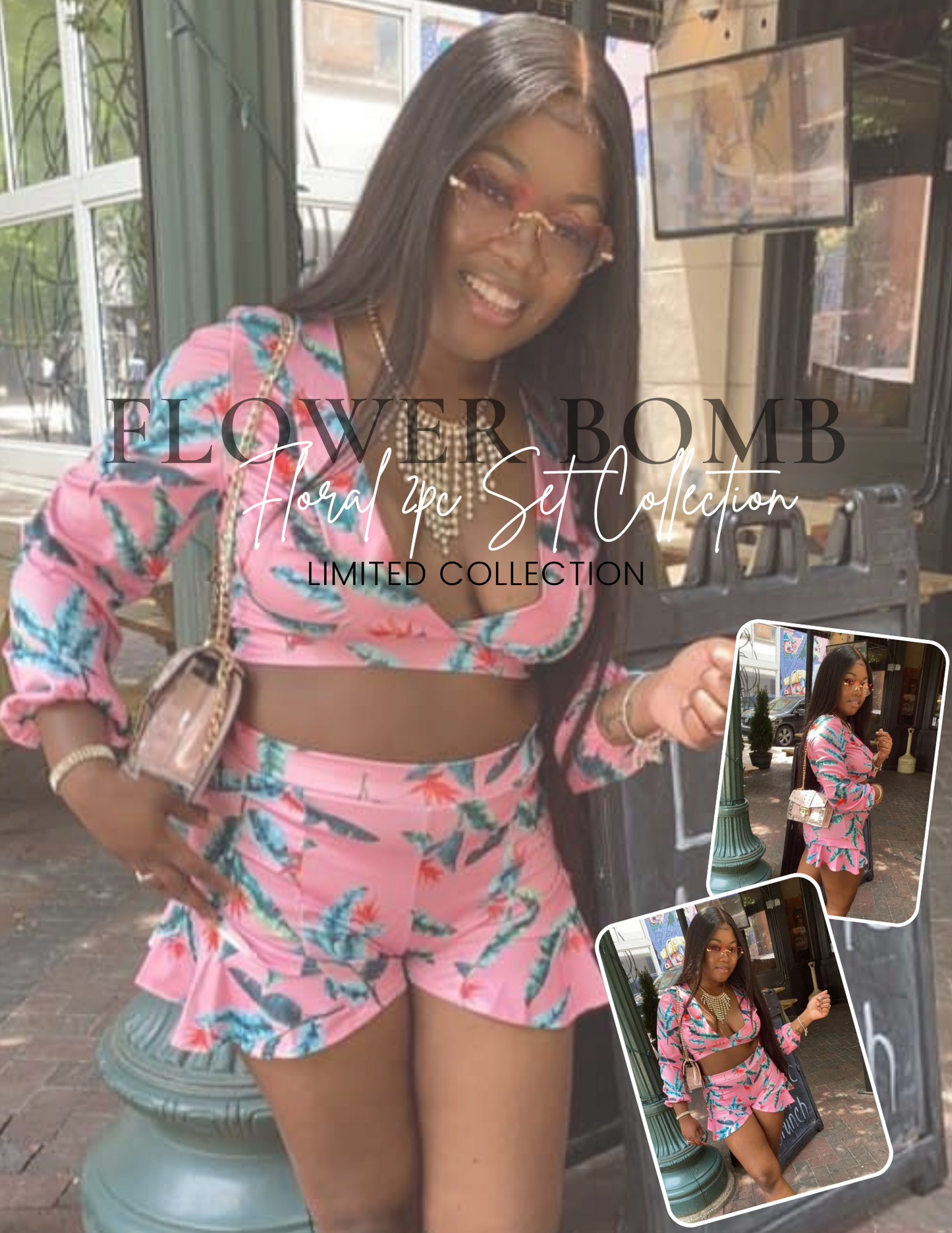 Flower Bomb Short Set
